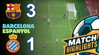 Barcelona vs Espanyol  Premier League 202425  Match Highlight  Simulation [upl. by Margette]