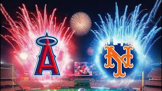 MLB The Show 24 Angels Home Opener and Mets HR Derby [upl. by Koah]