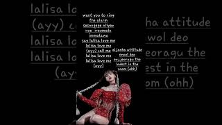 lalisa lyrics Lalisa blackpink lyrics [upl. by Naharba182]