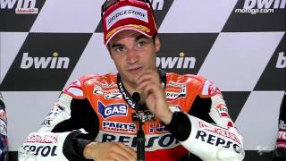 Dani Pedrosa interview after the Brno GP [upl. by Petie932]