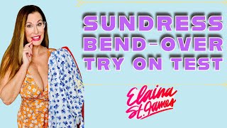 Sundress BendOver Test with Elaina St James sundress tryon [upl. by Patton]