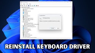 How To Reinstall Keyboard Driver In Windows 11 amp 10 [upl. by Akelahs]