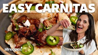 The Easiest Pork Carnitas  Get Cookin  Allrecipes [upl. by Trinette]