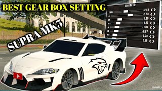 Supra Mk5 Best Gear Box Setting in Car Parking Multiplayer  Car Parking Multiplayer New Update [upl. by Mala684]