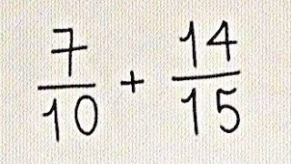 AN ADDITION OF FRACTIONS WITH DIFFERENT DENOMINATORS [upl. by Sansone871]