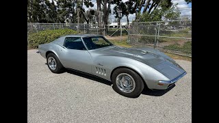 1969 Cortez Silver Corvette L71 Coupe [upl. by Low192]