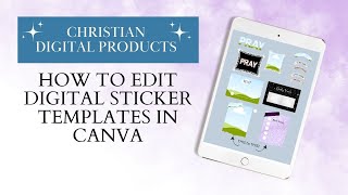 How to Edit Digital Sticker Templates [upl. by Denna]