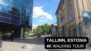 City walks series  Tallinn Estonia 4K walking tour [upl. by Lenox]