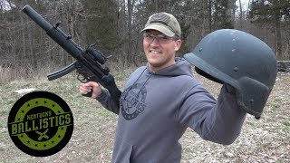 MP5 vs Kevlar Helmet Full Auto Friday [upl. by Etnomal]