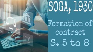 Formation of Contract under Sale of Goods Act Sections 58 Explained [upl. by Wilkey]