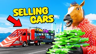 Selling Stolen Cars Using A Semi Truck In GTA 5 RP [upl. by Ahsieken219]