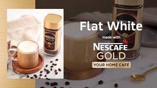 How to Make a Flat White at Home with NESCAFÉ GOLD [upl. by Bluhm]