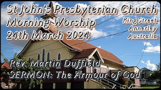 24 March 2024 MORNING SERVICE St Johns Annerley Presbyterian Church released 31 March 2024 [upl. by Ynattir]