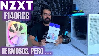 Ventiladores NZXT F140RGB Hermosos pero    terminal mal [upl. by Adina]