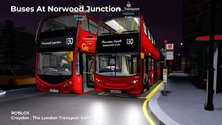 Buses At Norwood Junction  Buspotting  Croydon  The London Transport Game [upl. by Trilbi761]