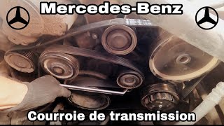 Comment changer la courroie daccessoire MercedesBenz [upl. by Oninotna]