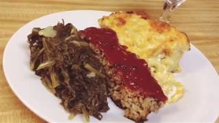 How to make the best macaroni and cheese meatloaf and collard greens quotSOUL FOODquot [upl. by Atiuqahs]