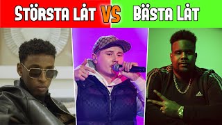 Sveriges BÄSTA Rap Låtar  Svenska Rappares STÖRSTA vs BÄSTA Låt [upl. by Fennessy855]