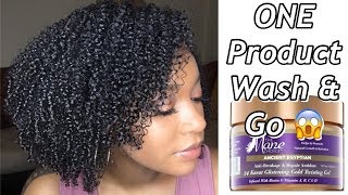 ONE Product Wash amp Go Series Epi 1  The Mane Choice Ancient Egyptian 24 Karat Gold Twisting Gel [upl. by Eelyak]