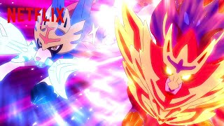 Zacian🗡  Zamazenta🛡 vs Eternatus  Pokémon Journeys The Series  Netflix After School [upl. by Nivaj]