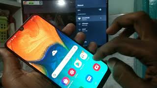 How to do screen mirroring in Samsung Galaxy A30 [upl. by Peursem]