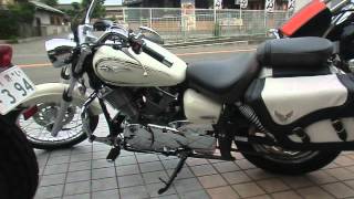 2012 DragStar DS250 YAMAHA ヤマハ ドラッグスター250 女性ライダー [upl. by Lecirg]