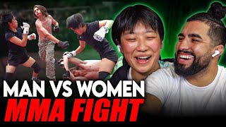 Women Destroys Man In MMA Match  STREETBEEFS [upl. by Juta]