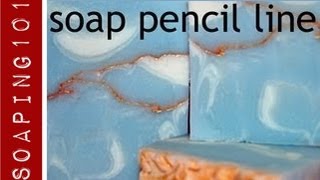 How to Make a Pencil Line soap mica line [upl. by Yrreg493]