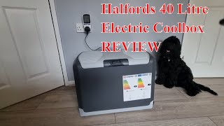 🚐 Embrace the Vanlife Adventure Halfords 40 Litre Mains and 12V amp 24V Electric Coolbox Review ❄️ [upl. by Rodd644]