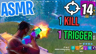 ASMR Gaming 😴 Fortnite 1 Kill  1 Trigger Relaxing Mouth Sounds 🎮🎧 Controller Sounds  Whispering 💤 [upl. by Cheke]