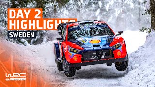 Day 2 Highlights  WRC Rally Sweden 2024 [upl. by Cuthbert]