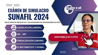 SIMULACRO DE EXAMEN SUNAFIL 2024 [upl. by Dahcir]