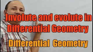 involute and evolute in differential geometry differential geometry Bsc Msc maths in hindi Hd sir [upl. by Anawait69]