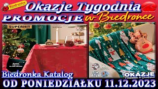 𝐁𝐈𝐄𝐃𝐑𝐎𝐍𝐊𝐀 🐞 Nowa Gazetka Od 11122023  Okazje i promocje tygodnia w Biedronce – Katalog Biedronki [upl. by Neehsar]