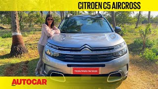 2021 Citroen C5 Aircross review  French revolution  First Drive  Autocar India [upl. by Eniac]