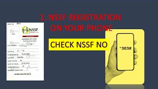 HOW TO REGISTER NSSF NUMBER AND FIND YOUR LOST NSSF NUMBER THROUGH THE PHONE [upl. by Mechling]