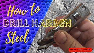 How to drill harden steel [upl. by Akimyt]