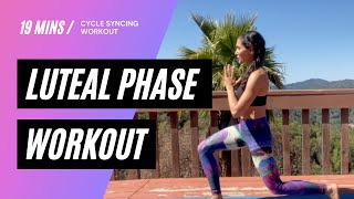 Cycle syncing workout how to utilize more fat in your luteal phase [upl. by Hoopes]