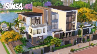 Large MODERN Luxury Home  Newcrest  The Sims 4  No CC  Stop Motion Build [upl. by Tandi]