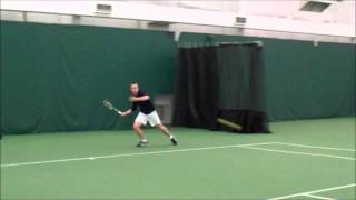 Allegheny Tennis  Ohio Wesleyan Highlights  March 29 2015 [upl. by Nickie834]