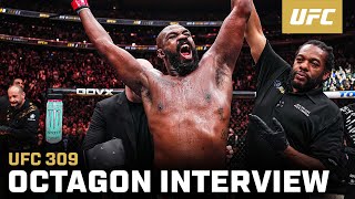 Jon Jones Octagon Interview  UFC 309 [upl. by Amikat]