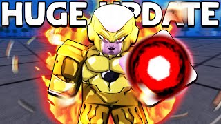 New GOLDEN FORM for FRIEZA is INSANE Roblox Ki Battlegrounds [upl. by Ellimac]