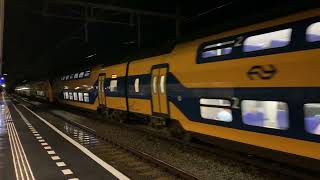 Double decker NS Rail VIRM 8621 departing HeemstedeAerdenhout toward Vlissingen Sept 2019 [upl. by Ayadahs]