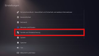 PS5 Schritt für Schritt 12 Einstellungen  Familie und Kindersicherung [upl. by Erastatus]