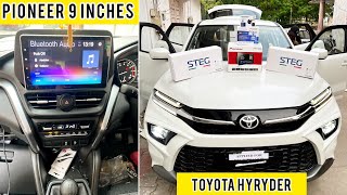 FIRST Pioneer DMHAF555BT ✅ TOYOTA HYRYDER 🔥 in Ahemdabad  AOZOOM LED 130 WATTS  9 इंच [upl. by Oliviero]