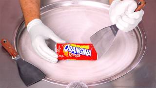 ASMR Satisfying 30°C Orangina Rouge Flavor Experience [upl. by Sualocin]