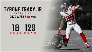 Tyrone Tracy Jr Week 5 Replay Every Run  Seattle Seahawks [upl. by Neb608]