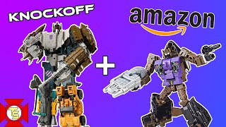 TRANSFORMERS Bruticus KnockOff amp Amazon Blast Off Review [upl. by Humphrey]