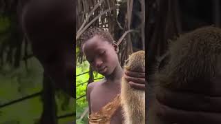 The Hadzabe tribe successfully catches a Baboons Hadzabe Tribe in Tanzania [upl. by Ninette]