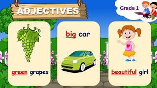 Adjectives  Describing Words  English Grammar  Grade 1 [upl. by Lamberto]